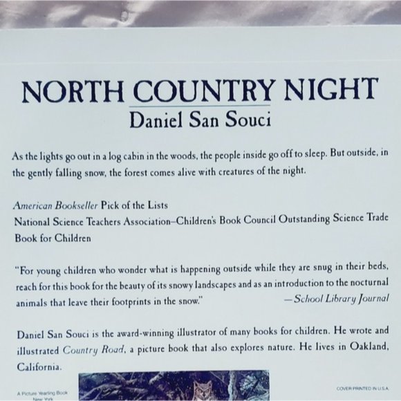 "North Country Night" Children's Soft Cover Book - Picture 2 of 6